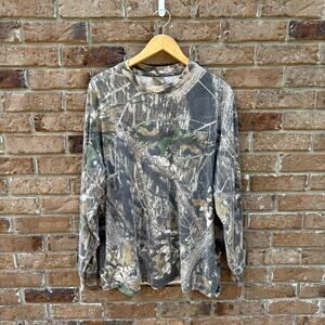 Essential Vintage 90s Camo Jerzees Long Sleeve XL